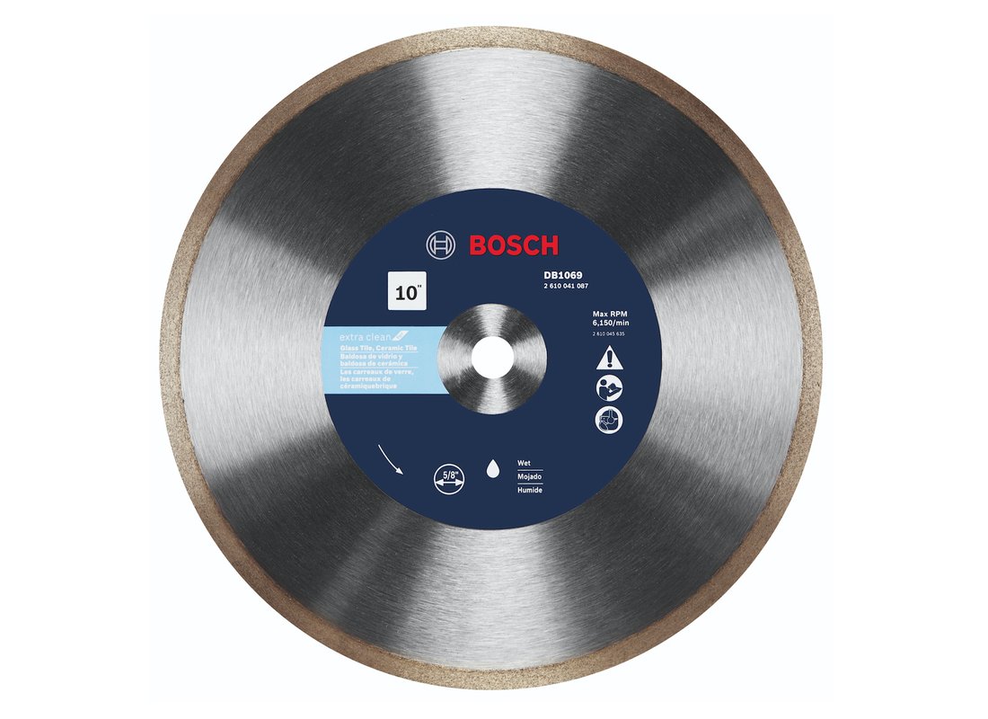 Disque diamanté premium Rapido™ à couronne de coupe de 10 po pour carreaux en verre