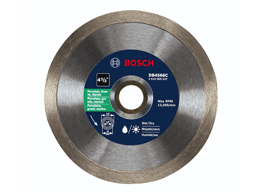 4-1/2 In. Premium Plus Continuous Rim Diamond Blade for Clean Cuts