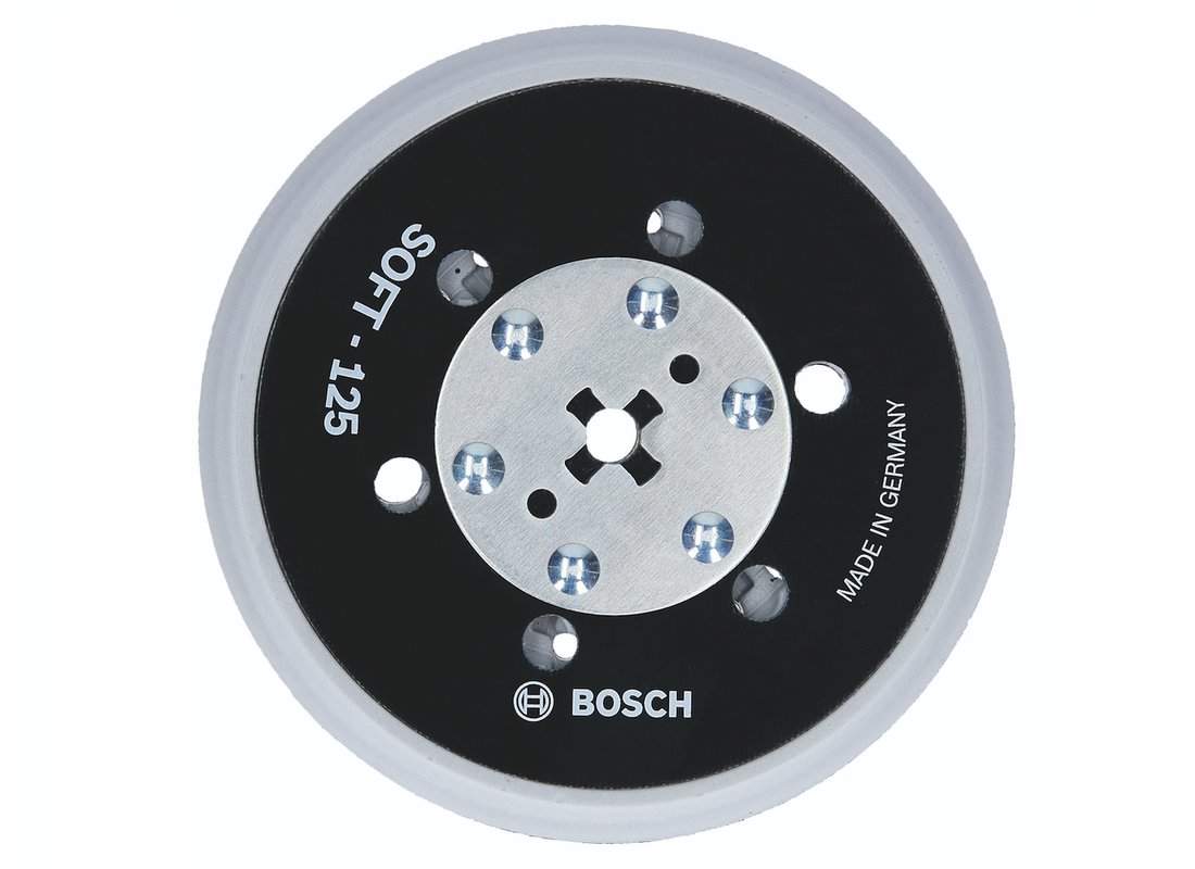 Plateau de ponçage souple de 5 po à multiperforation avec système auto-agrippant