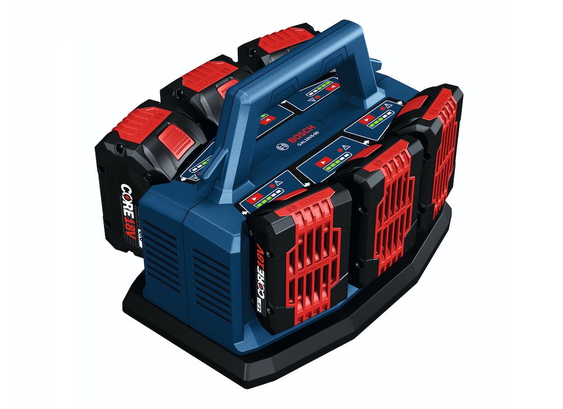 18V 6-Bay Lithium-Ion Fast Battery Charger