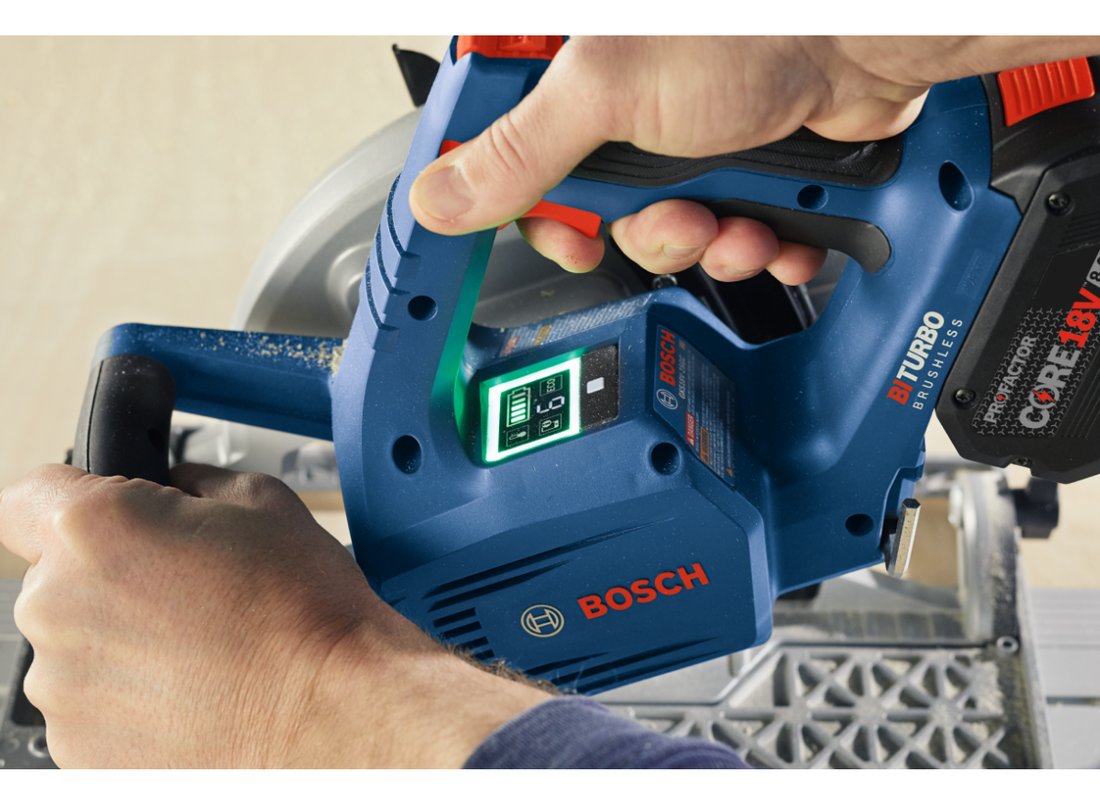 PROFACTOR 18V Strong Arm Connected-Ready 7-1/4 In. Circular Saw Kit with Track Compatibility and (1) CORE18V 8.0 Ah PROFACTOR Performance Battery