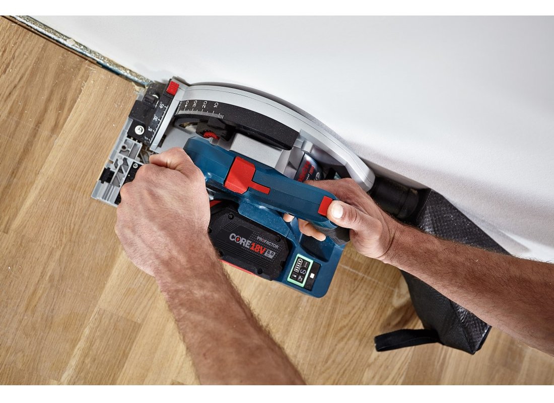 PROFACTOR 18V Connected-Ready 5-1/2 In. Track Saw Kit with (1) CORE18V 8.0 Ah PROFACTOR Performance Battery