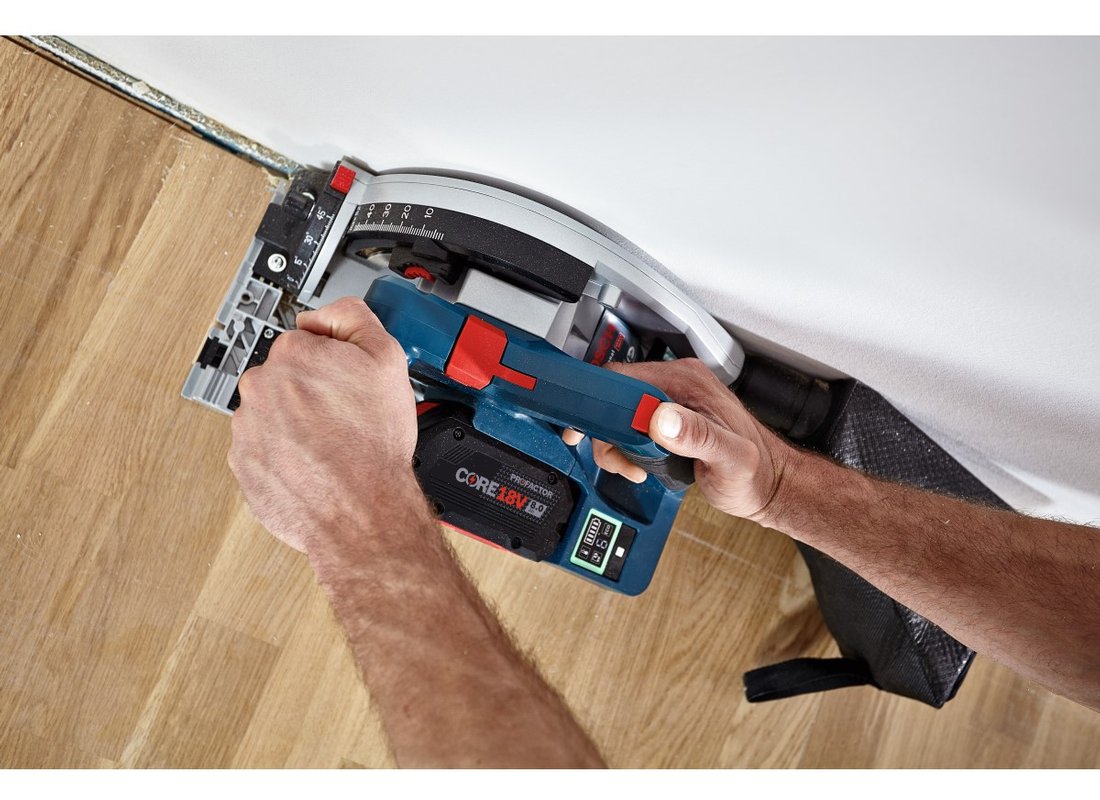 PROFACTOR 18V Connected-Ready 5-1/2 In. Track Saw with Plunge Action (Bare Tool)