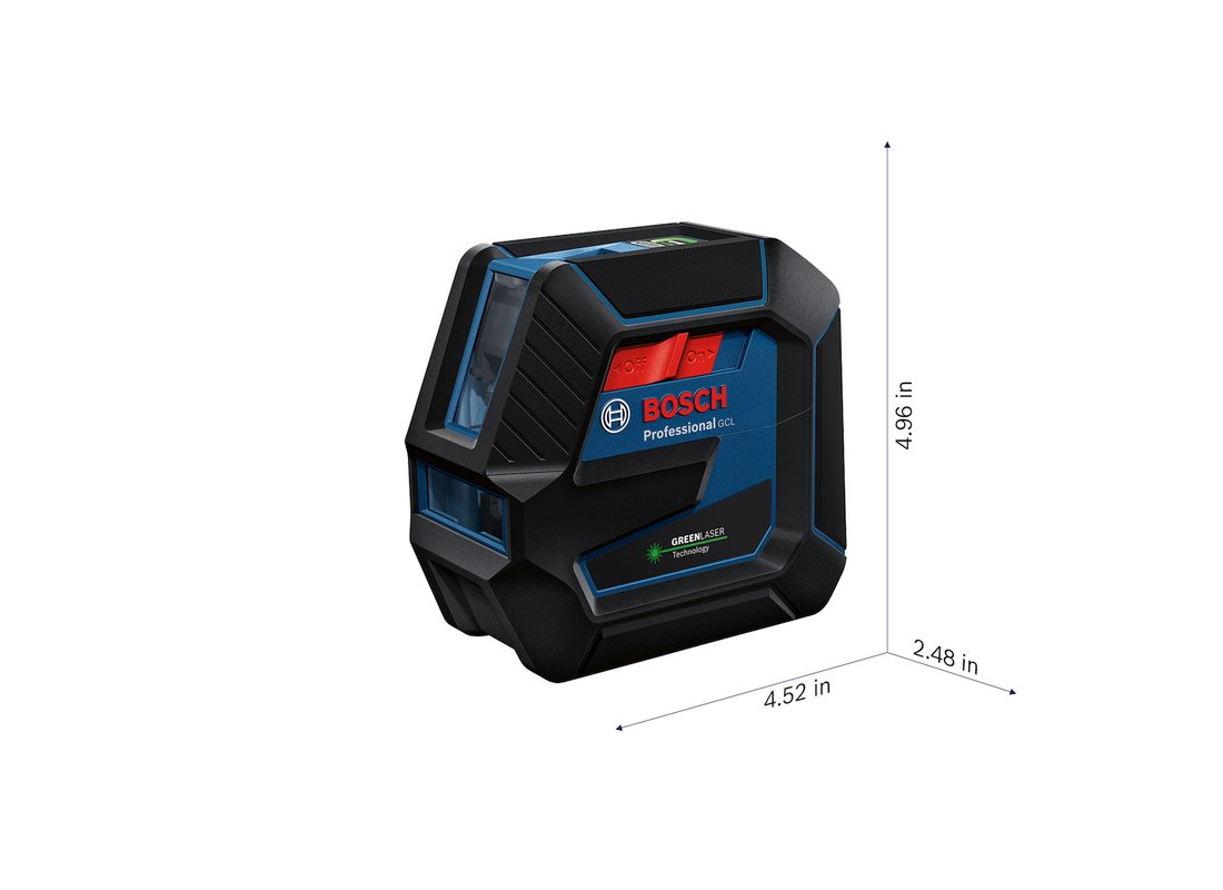 Green-Beam Self-Leveling Cross-Line Laser with Plumb Points