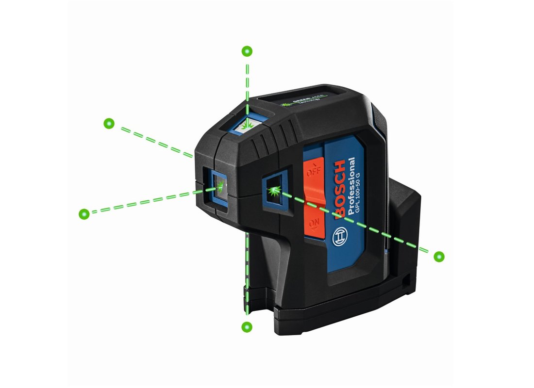 GREEN-BEAM FIVE-POINT SELF-LEVELING ALIGNMENT LASER