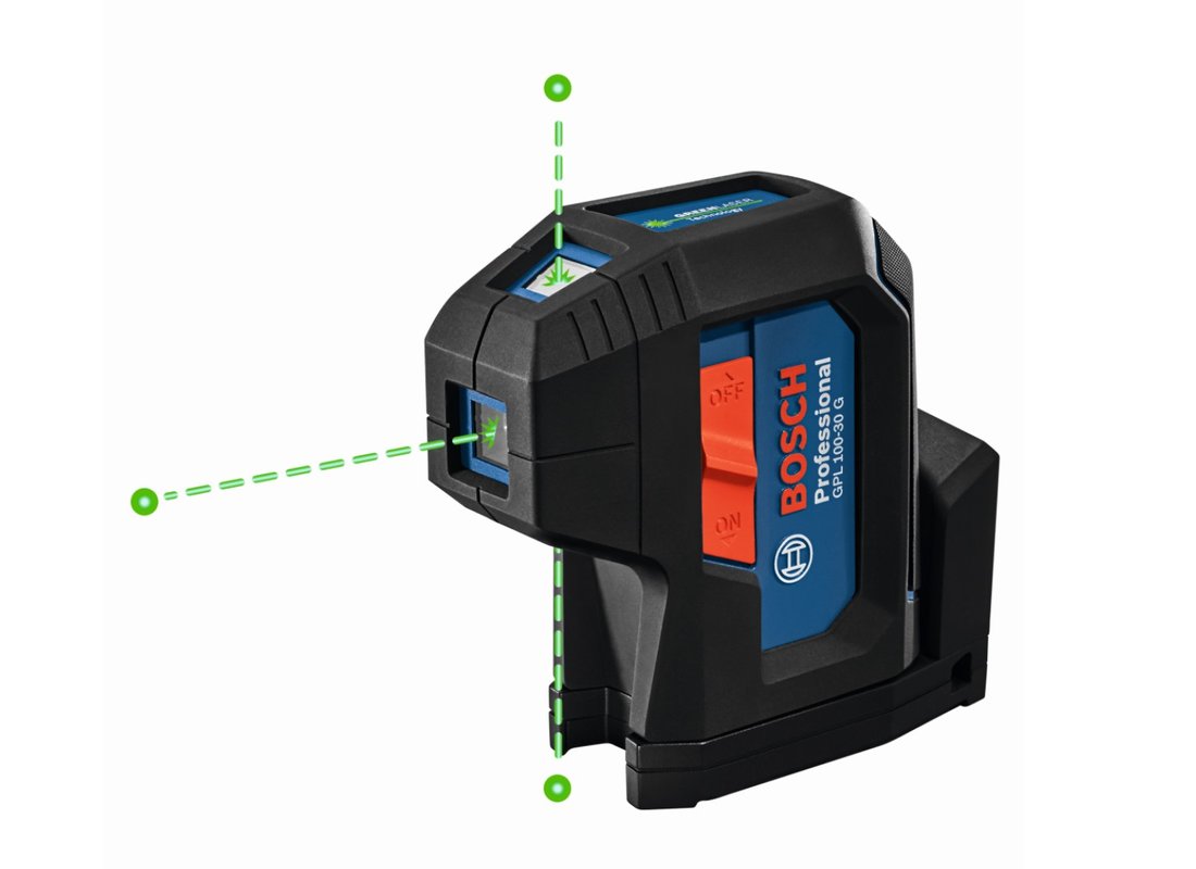 GREEN-BEAM THREE-POINT SELF-LEVELING ALIGNMENT LASER