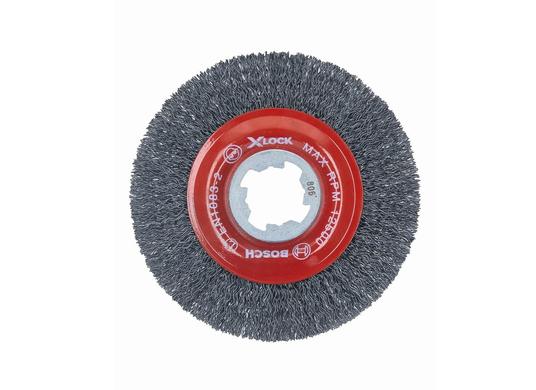 4-1/2 In. Wheel Dia. X-LOCK Arbor Tempered Steel Crimped Wire Wheel