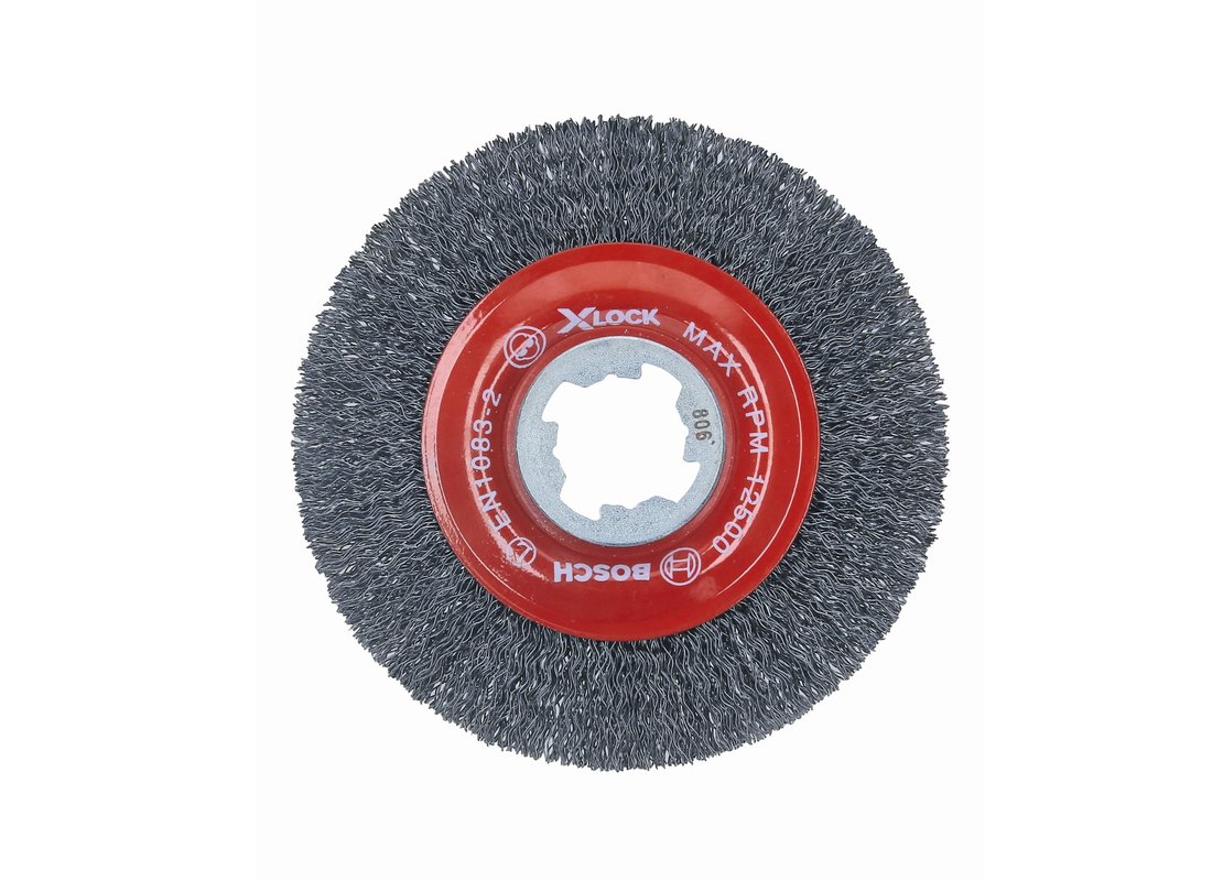 4-1/2 In. Wheel Dia. X-LOCK Arbor Tempered Steel Crimped Wire Wheel