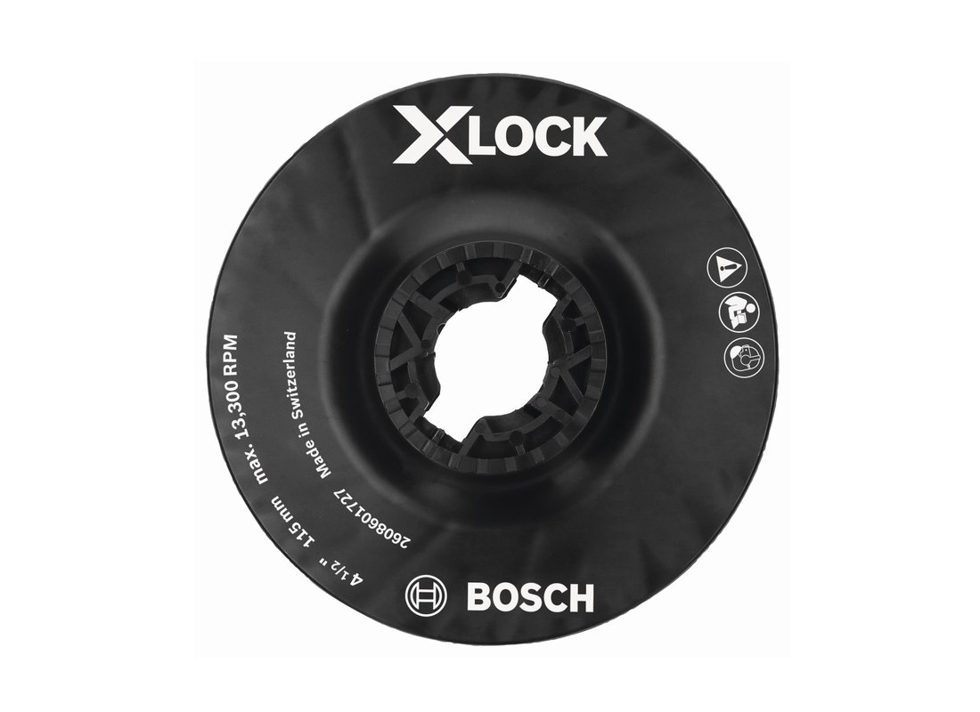 4-1/2 In. X-LOCK Backing Pad with X-LOCK Clip - Medium Hardness