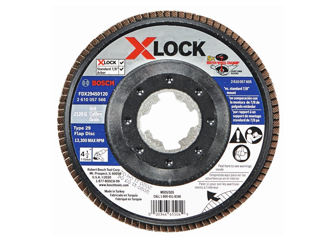 4-1/2 In. X-LOCK Arbor Type 29 120 Grit Flap Disc