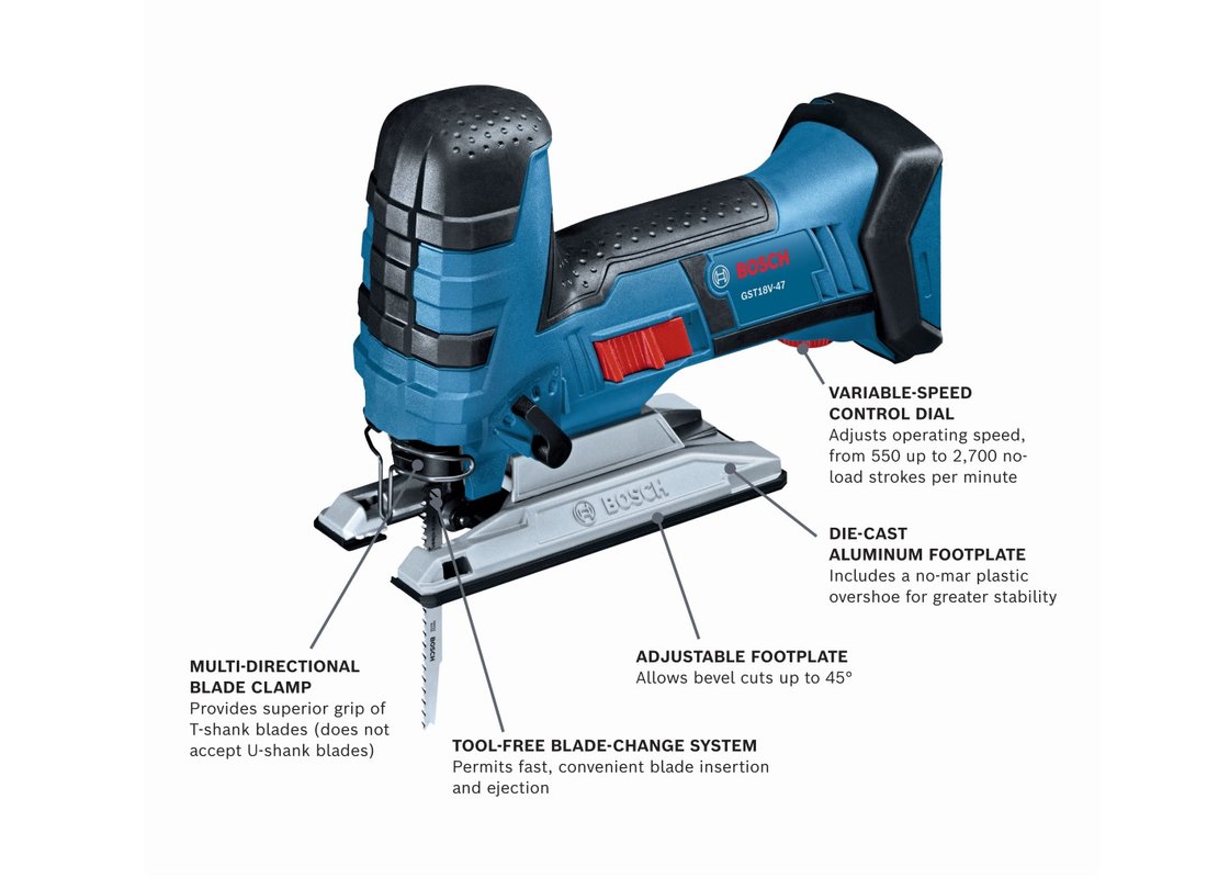 18V Barrel-Grip Jig Saw (Bare Tool)